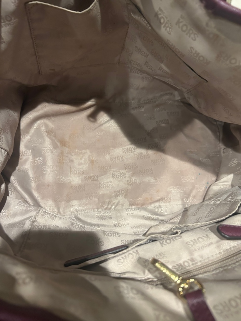 Michael Kors Purple Paisley Tote with Matching Wristlet Set - Picture 10 of 13
